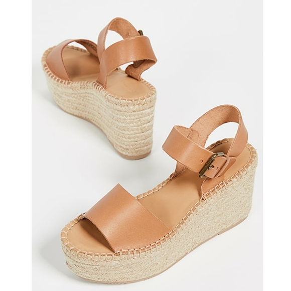 Soludos Minorca High Platform Sandals Nude 9.5 - Picture 2 of 9